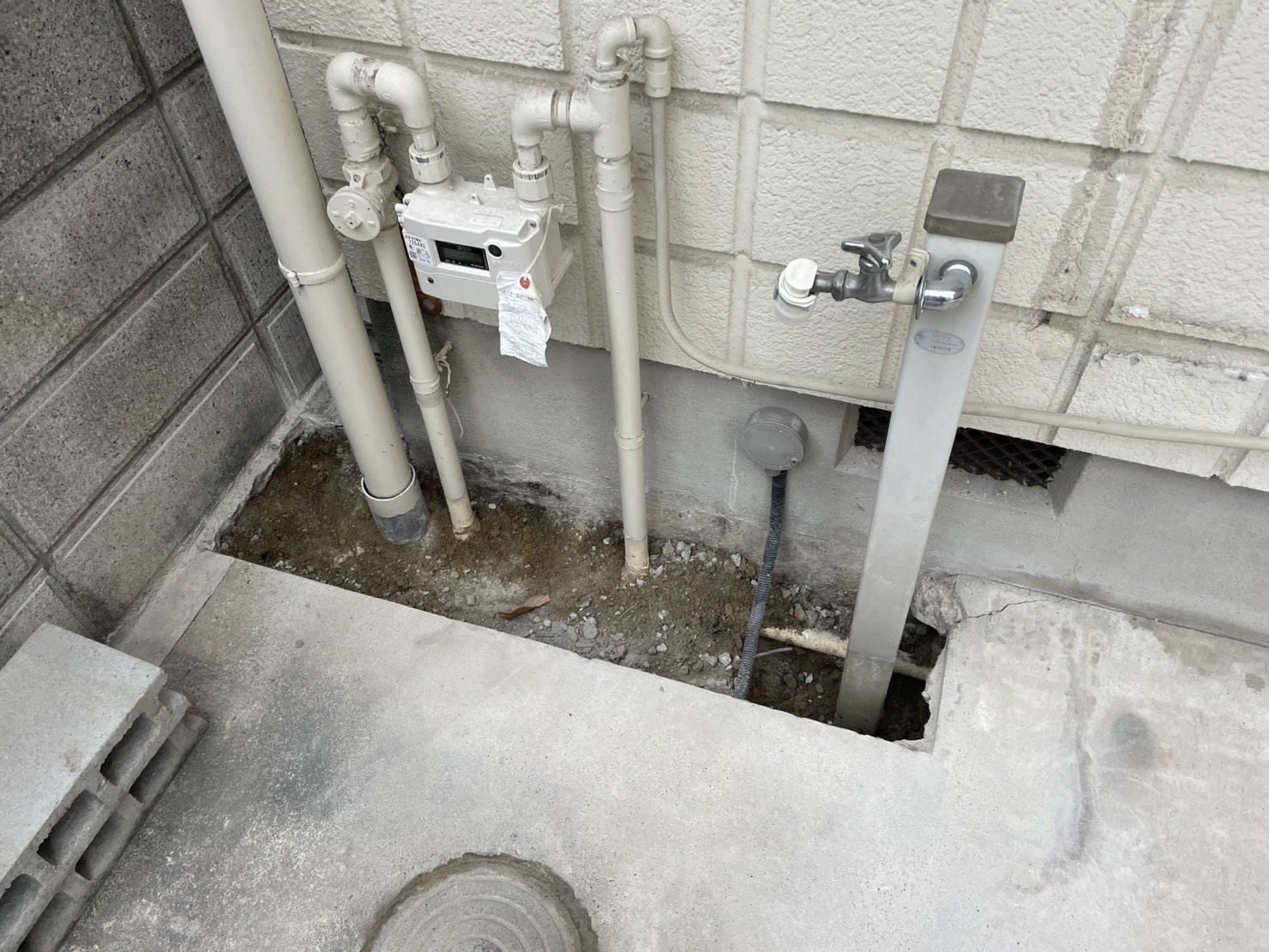 名古屋市I様程立水栓移設工事